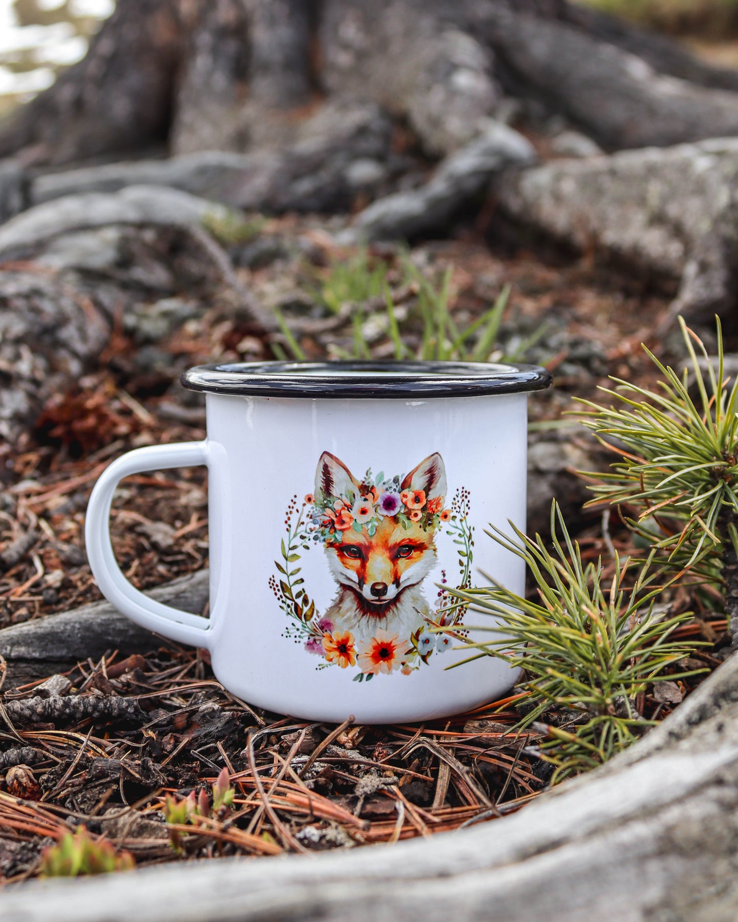 Emailletasse - Fuchs