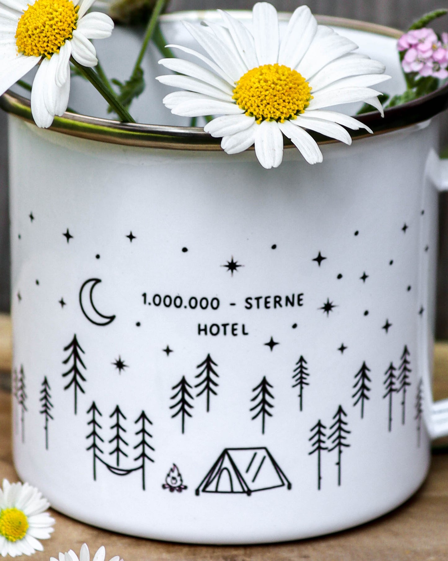 Emailletasse - 1.000.000 Sterne Hotel