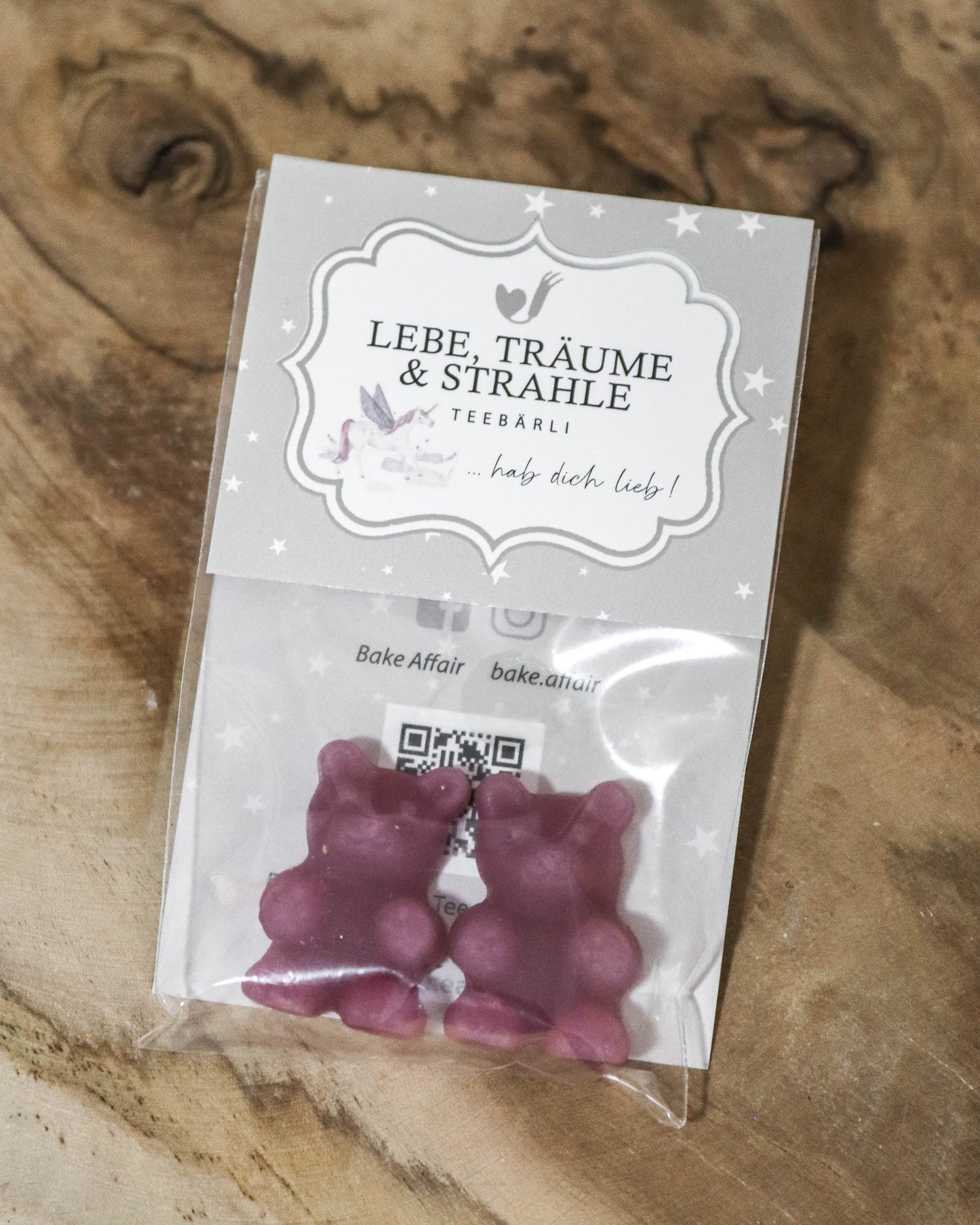 Emailletasse - Lächelndes Alpaka & Teebären