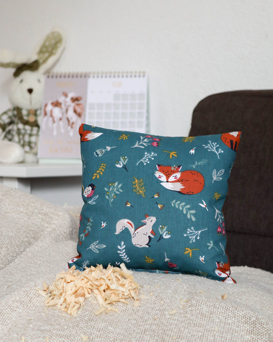 Zirbenkissen für Kinder - Fuchs & Eichhörnchen