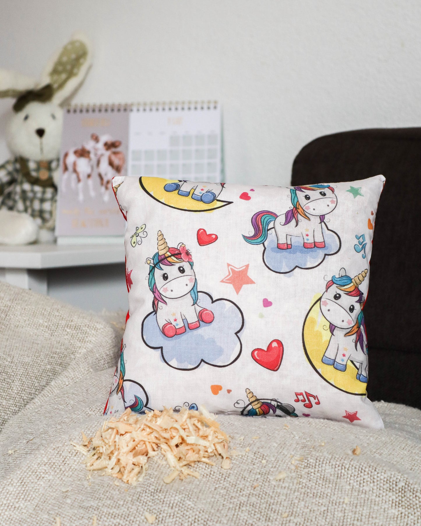 Zirbenkissen für Kinder - Einhorn